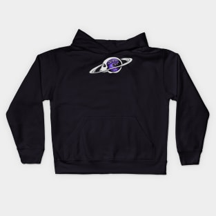 Spaced Out- Purple Kids Hoodie